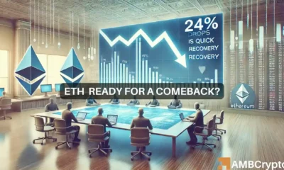 Ethereum: After a 24% crash in 7 days, how soon will ETH rebound?